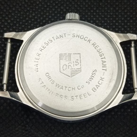 Vintage 1986 Oris Disney Manual Mens Silver Watch W/Cloth Strap & Mickey accents - Picture 8 of 8